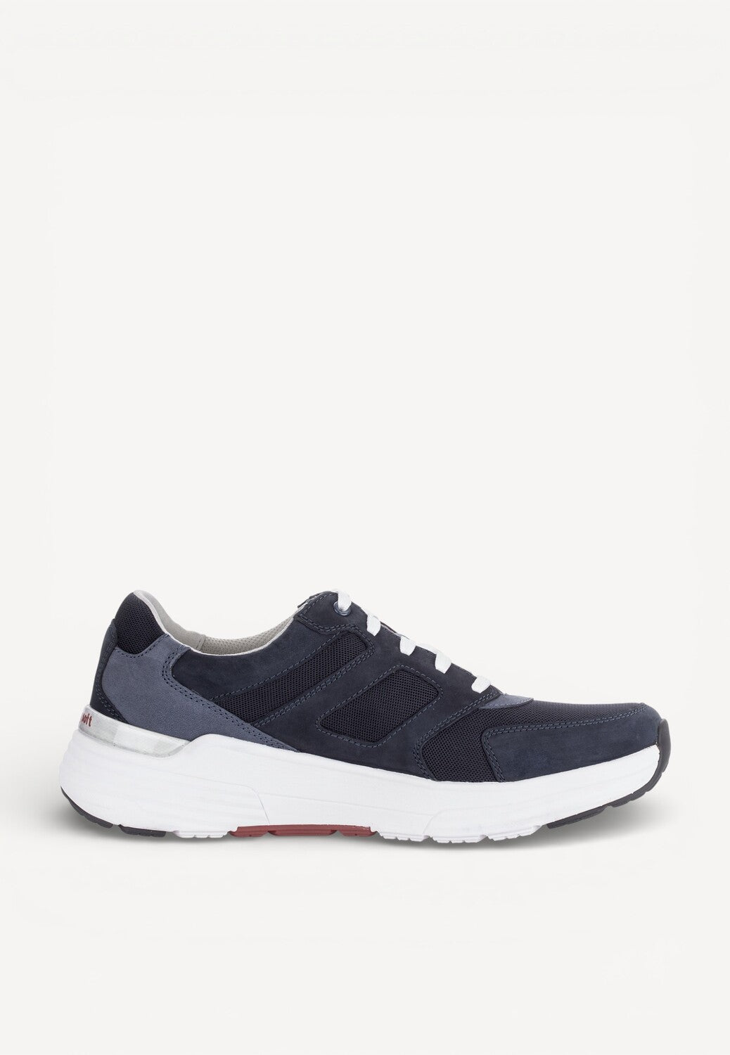 Heren veterschoenen-Blauw suède/nubuck