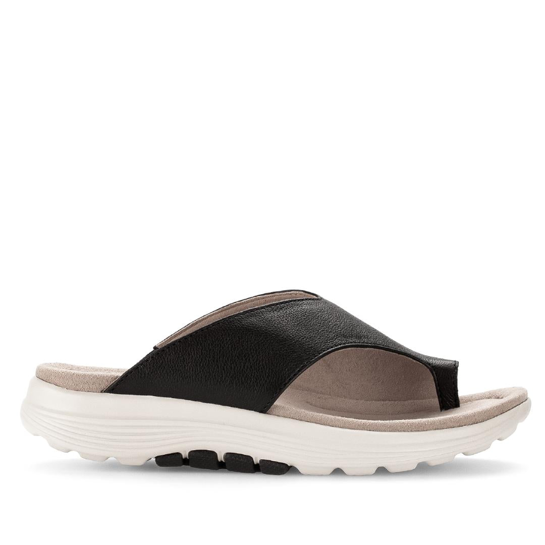 DAMES OPEN SCHOENEN-Zwart leer