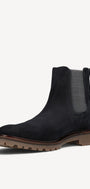 Heren boots-Blauw suède/nubuck