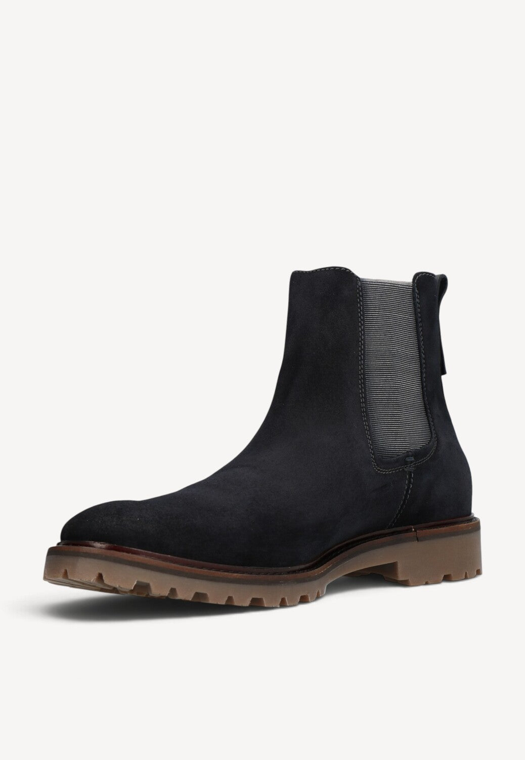 Heren boots-Blauw suède/nubuck
