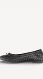 BALLERINAS + PUMPS-Zwart leer