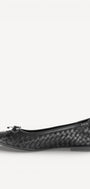 BALLERINAS + PUMPS-Zwart leer