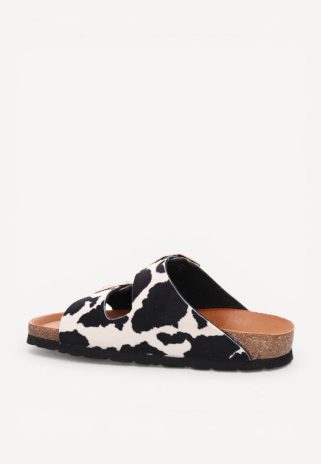 DAMES OPEN SCHOENEN-Zwart combi kleur