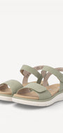 DAMES OPEN SCHOENEN-Groen suède/nubuck