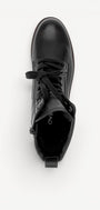 DAMES BOOTS+KORT LAARS-Zwart leer