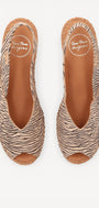DAMES OPEN SCHOENEN-Beige combi kleur