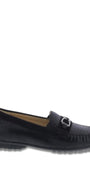DAMES INSTAPSCHOENEN-Zwart leer