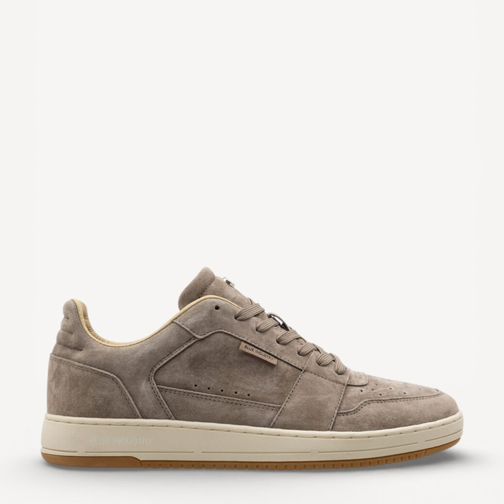 Heren veterschoenen-Beige suède/nubuck