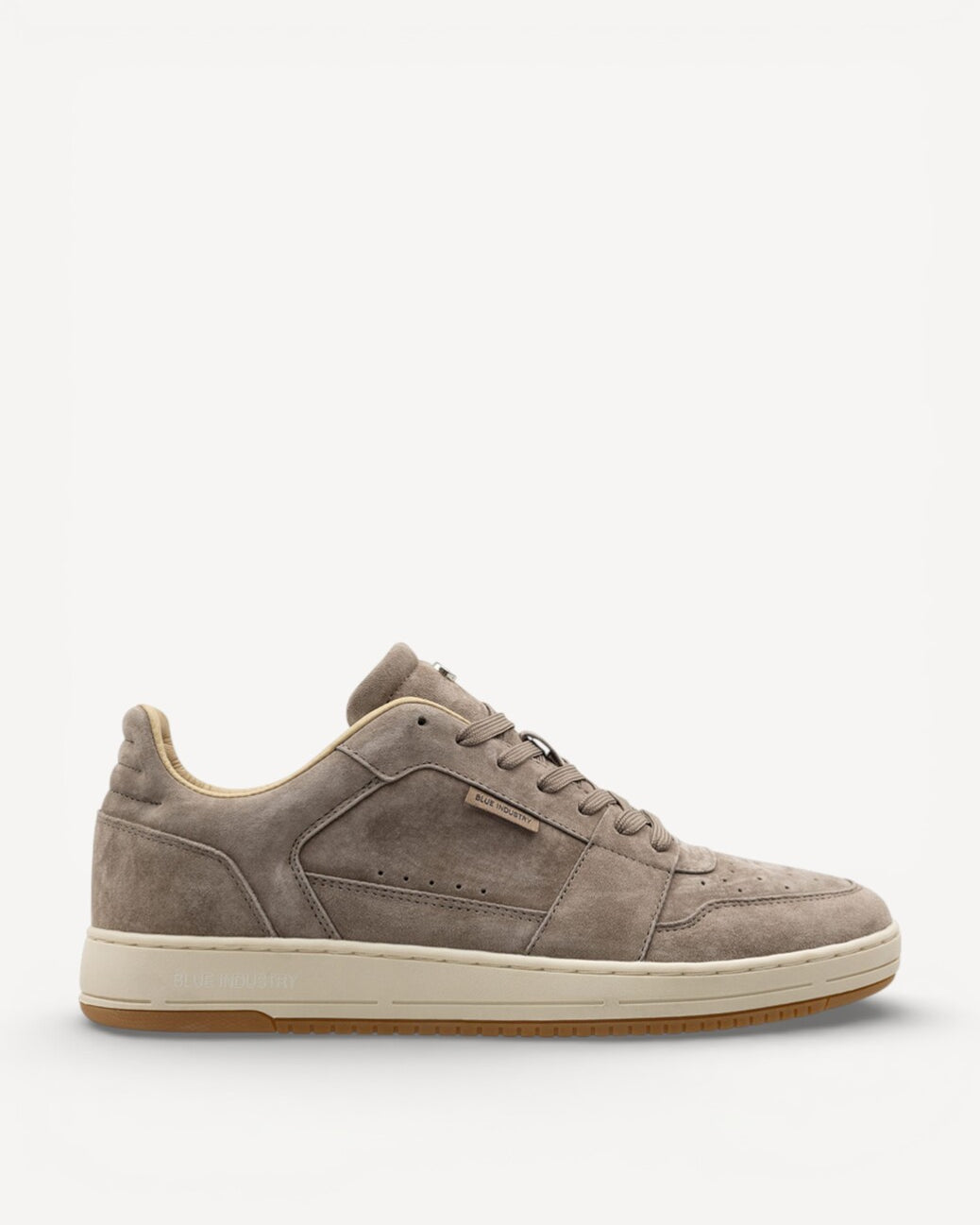 Heren veterschoenen-Beige suède/nubuck