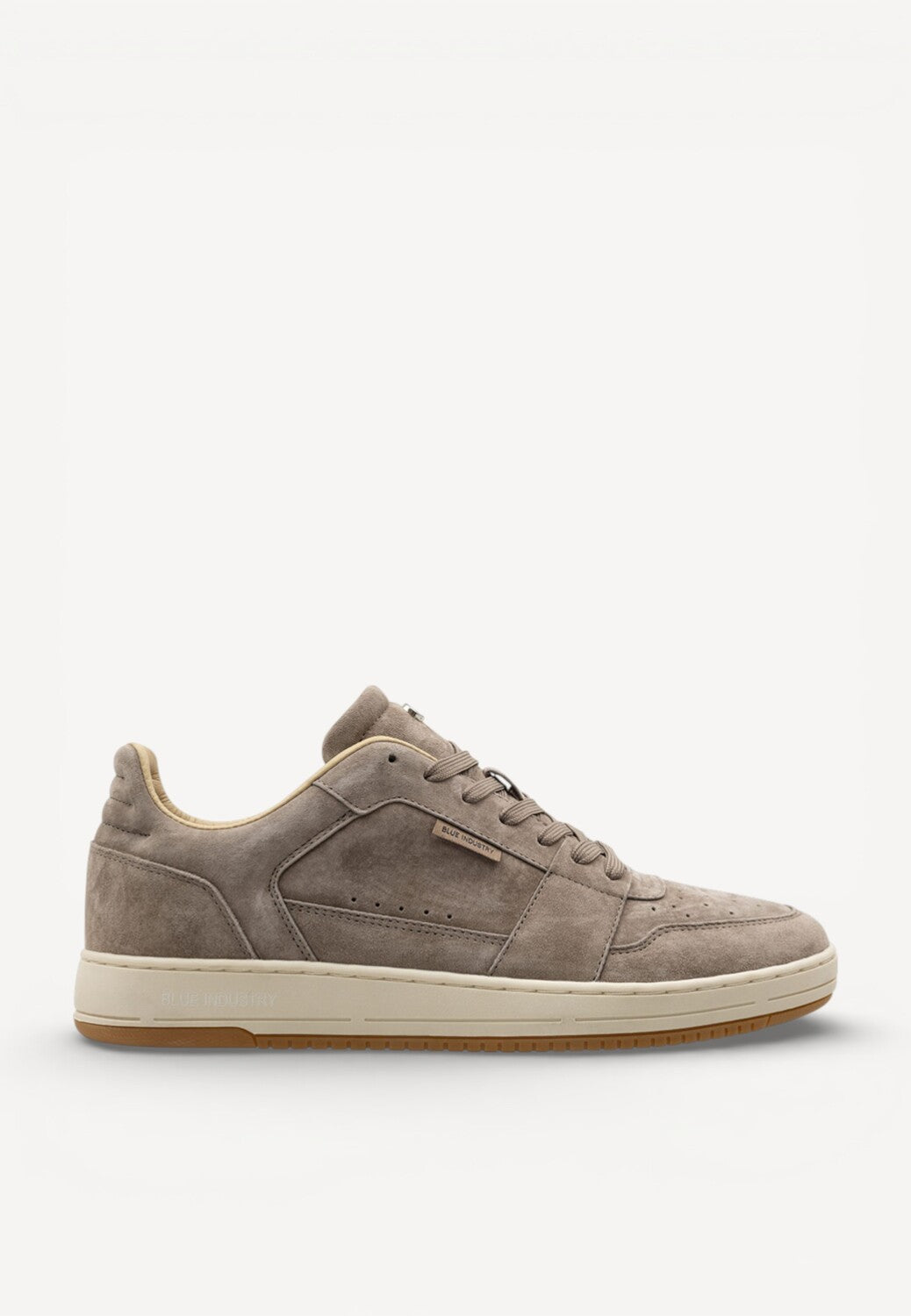 Heren veterschoenen-Beige suède/nubuck