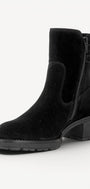 DAMES BOOTS+KORT LAARS-Zwart suède
