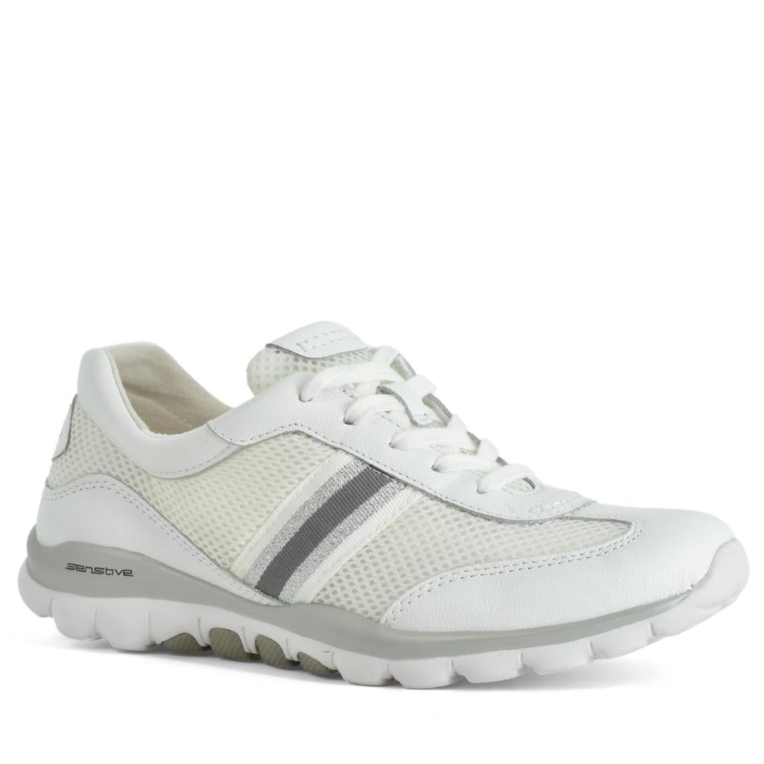 DAMES SPORTIEVE VETERSCHO-Wit leer