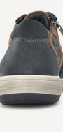 Heren veterschoenen-Blauw suède/nubuck