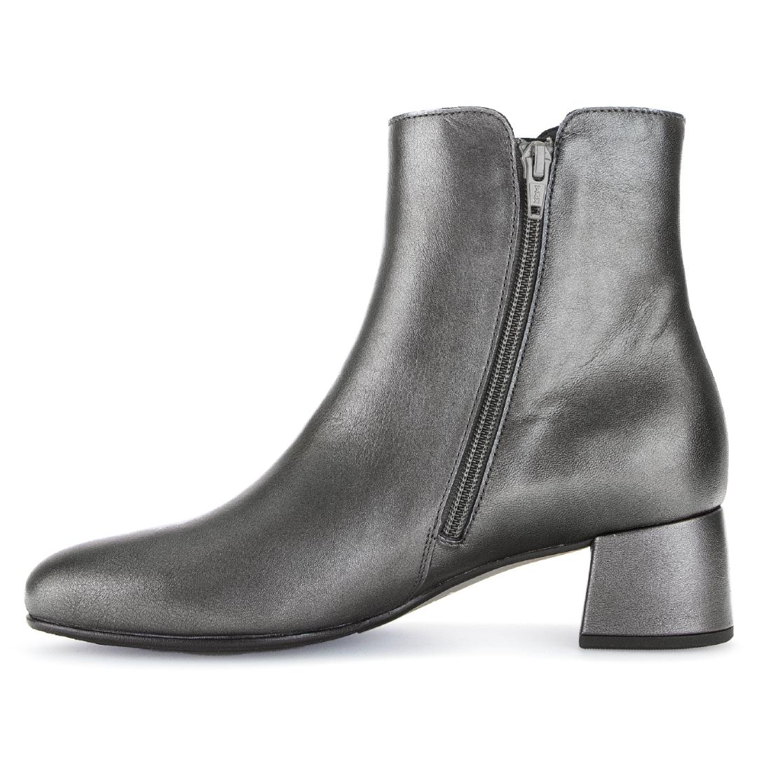 DAMES BOOTS+KORT LAARS-Zilver leer
