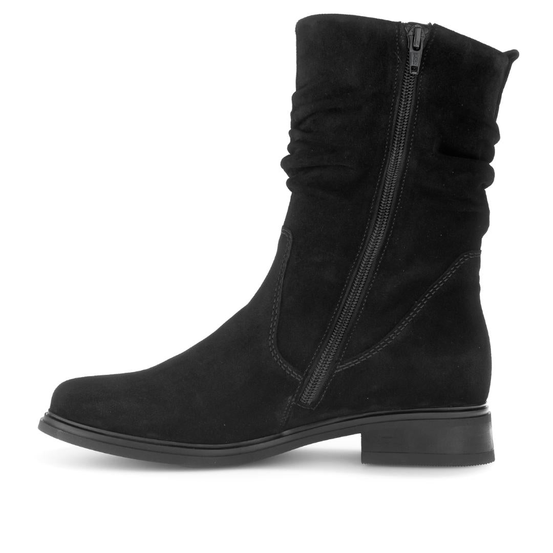 DAMES BOOTS+KORT LAARS-Zwart suède
