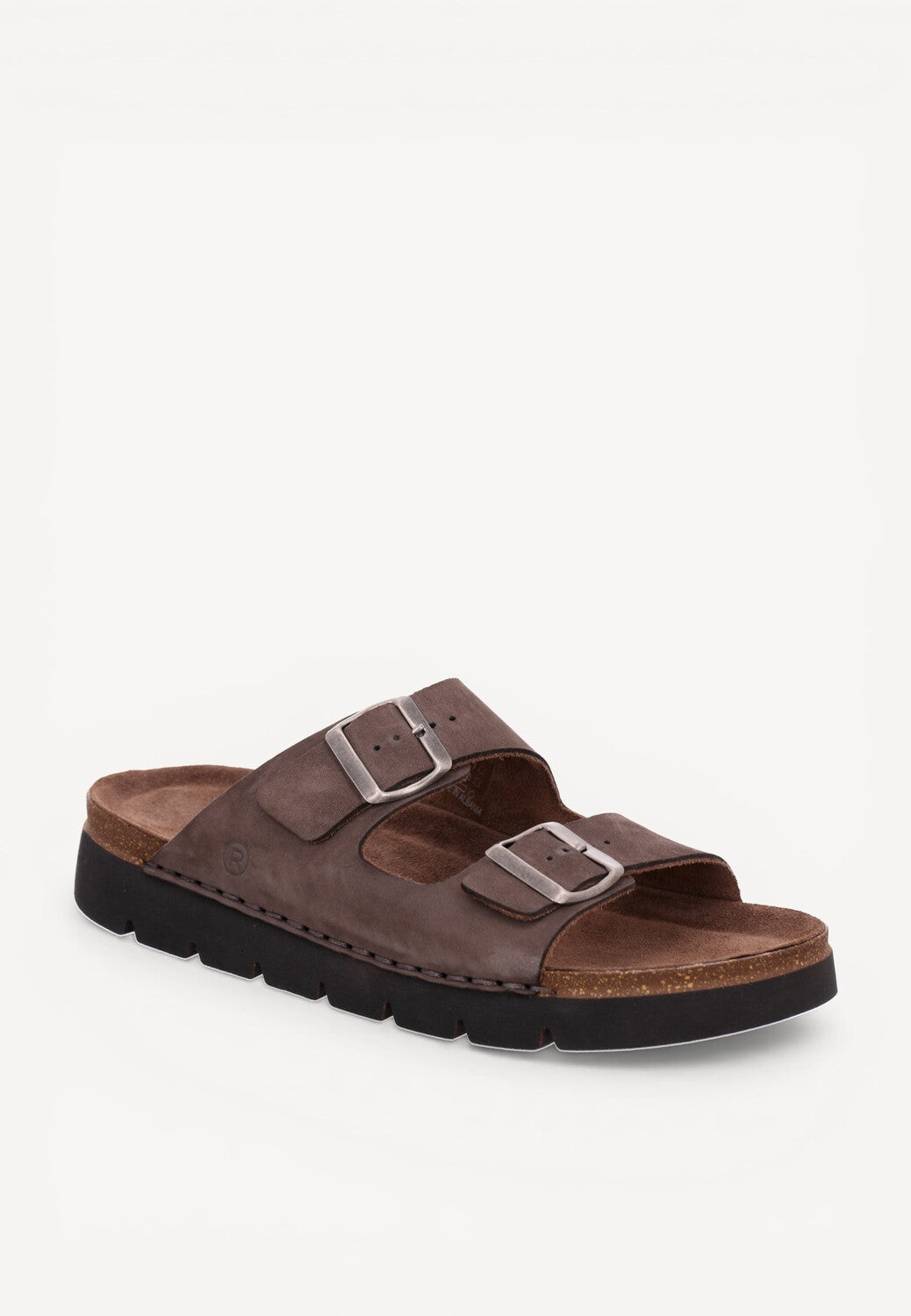 HE SLIPPER/SAND-Bruin leer