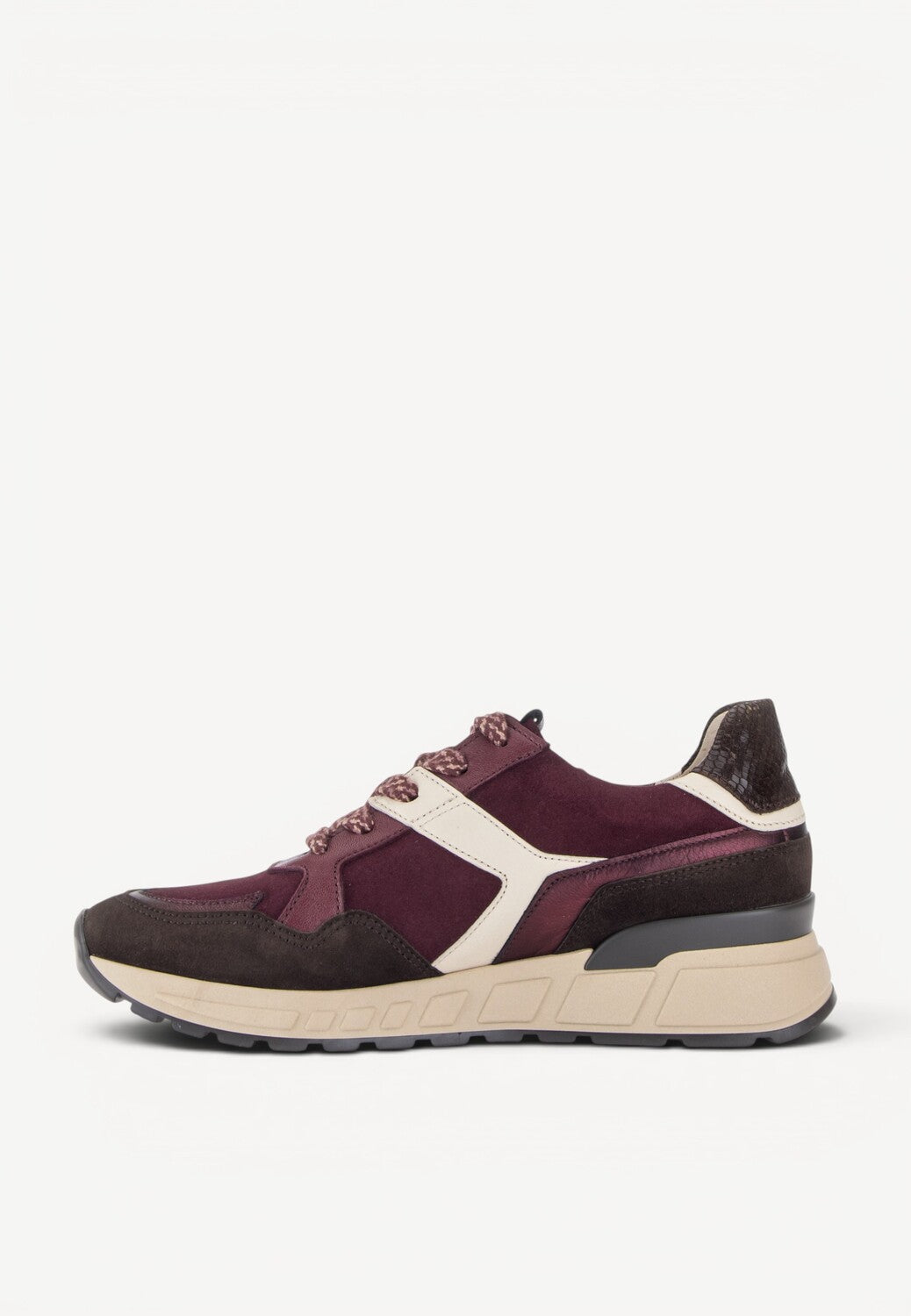 DAMES SPORTIEVE VETERSCHO-Rood suède/nubuck