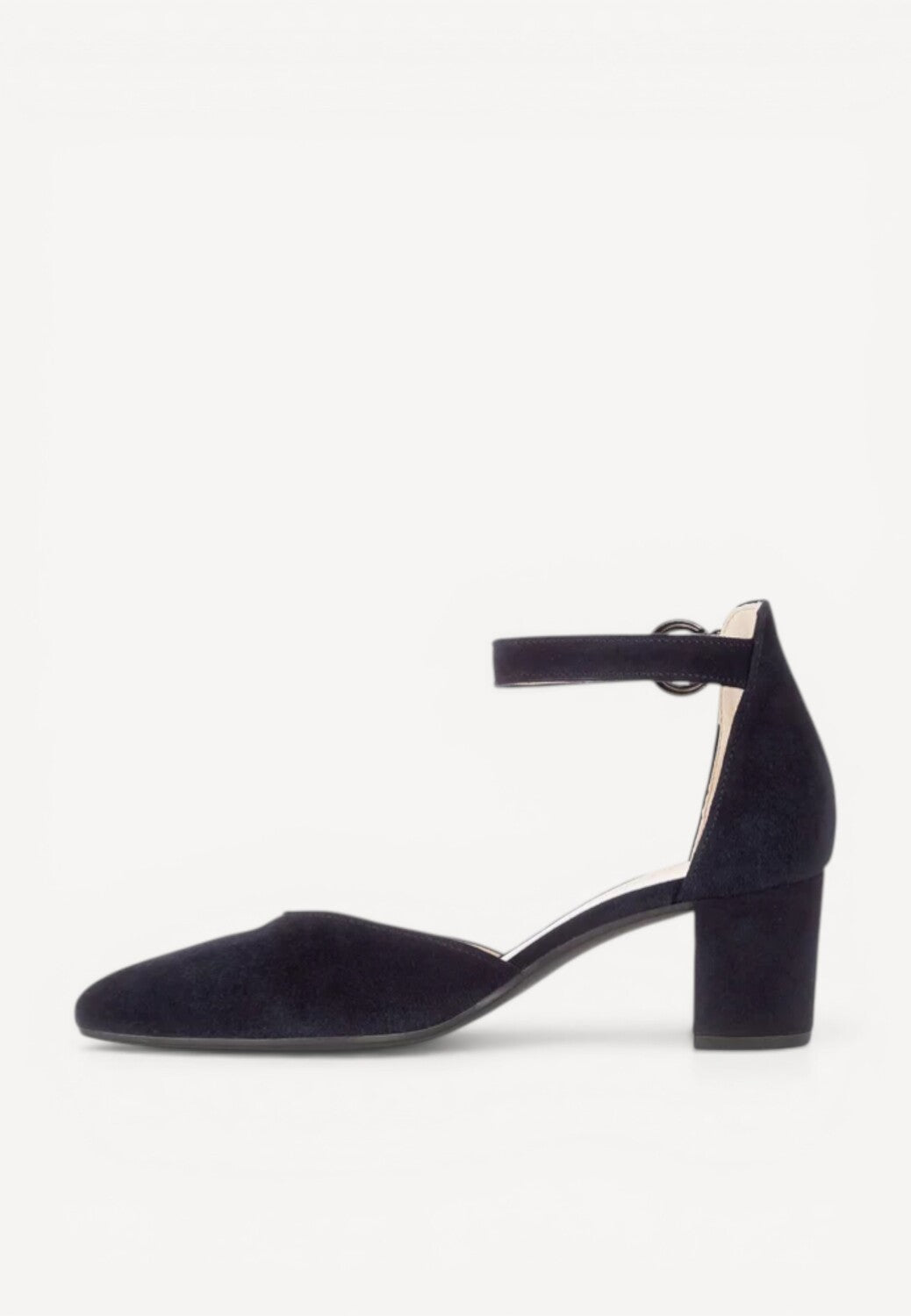 BALLERINAS + PUMPS-Blauw suède/nubuck