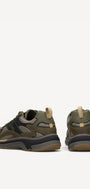 Heren veterschoenen-Bruin combi kleur