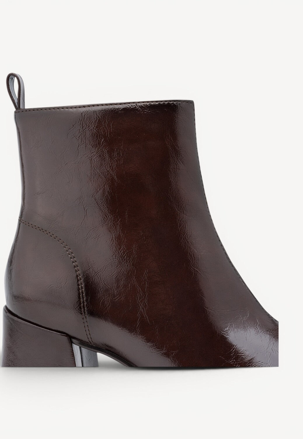DAMES BOOTS+KORT LAARS-Bruin lak