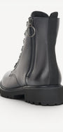 DAMES BOOTS+KORT LAARS-Blauw leer