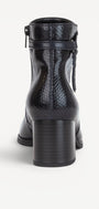 DAMES BOOTS+KORT LAARS-Blauw leer