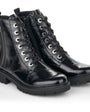 DAMES BOOTS+KORT LAARS-Zwart lak