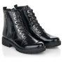 DAMES BOOTS+KORT LAARS-Zwart lak