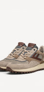 Heren veterschoenen-Bruin combi kleur