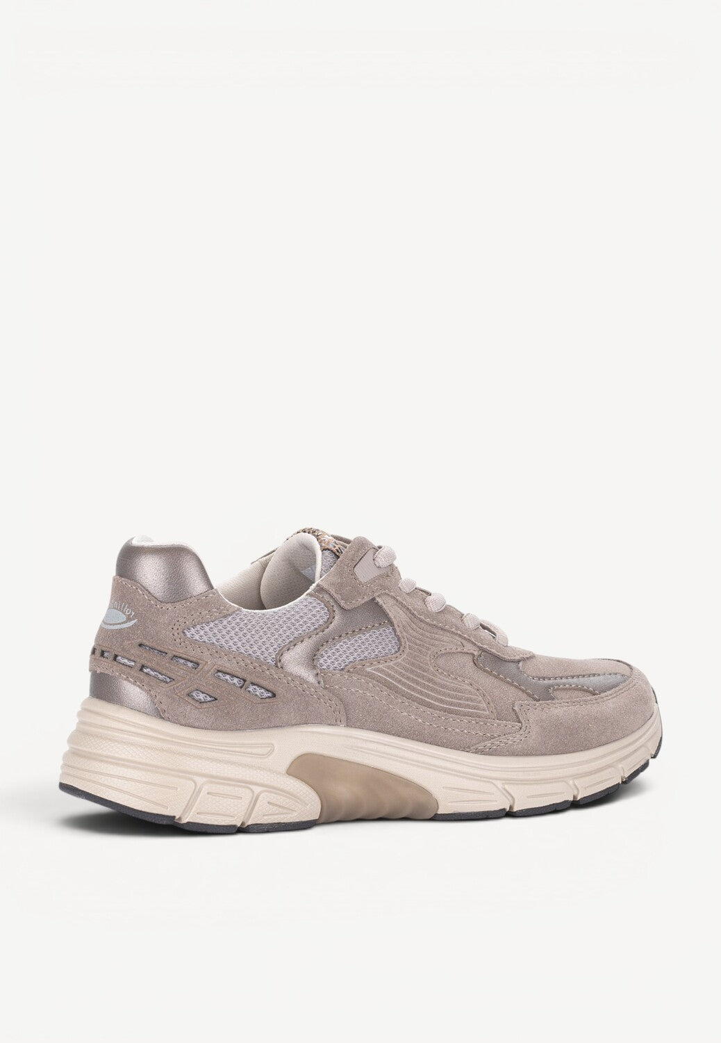 DAMES SPORTIEVE VETERSCHO-Beige suède/nubuck