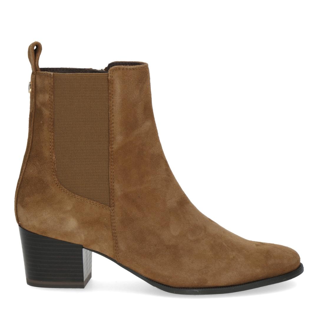 DAMES BOOTS+KORT LAARS-Bruin suède