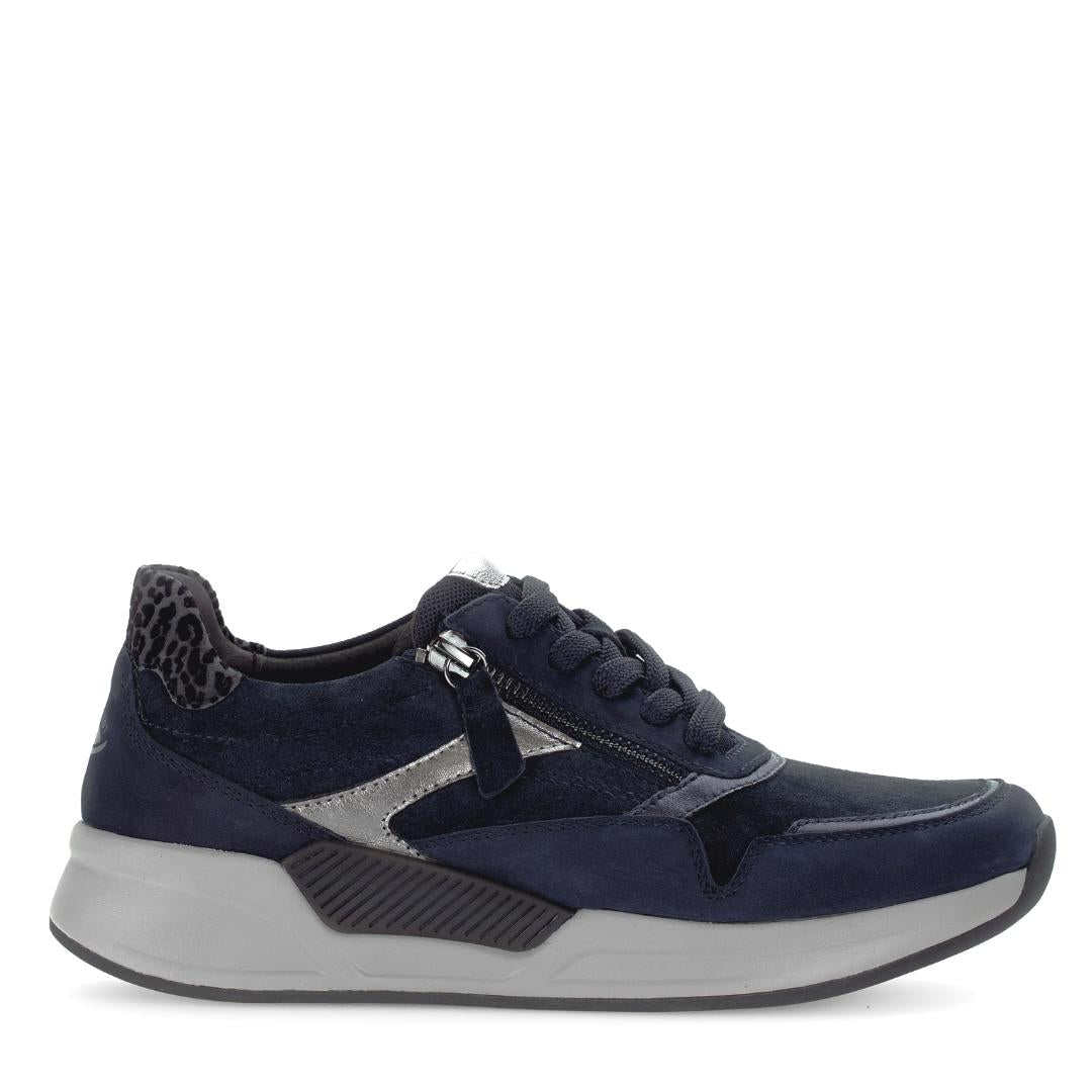 DAMES SPORTIEVE VETERSCHO-Blauw leer