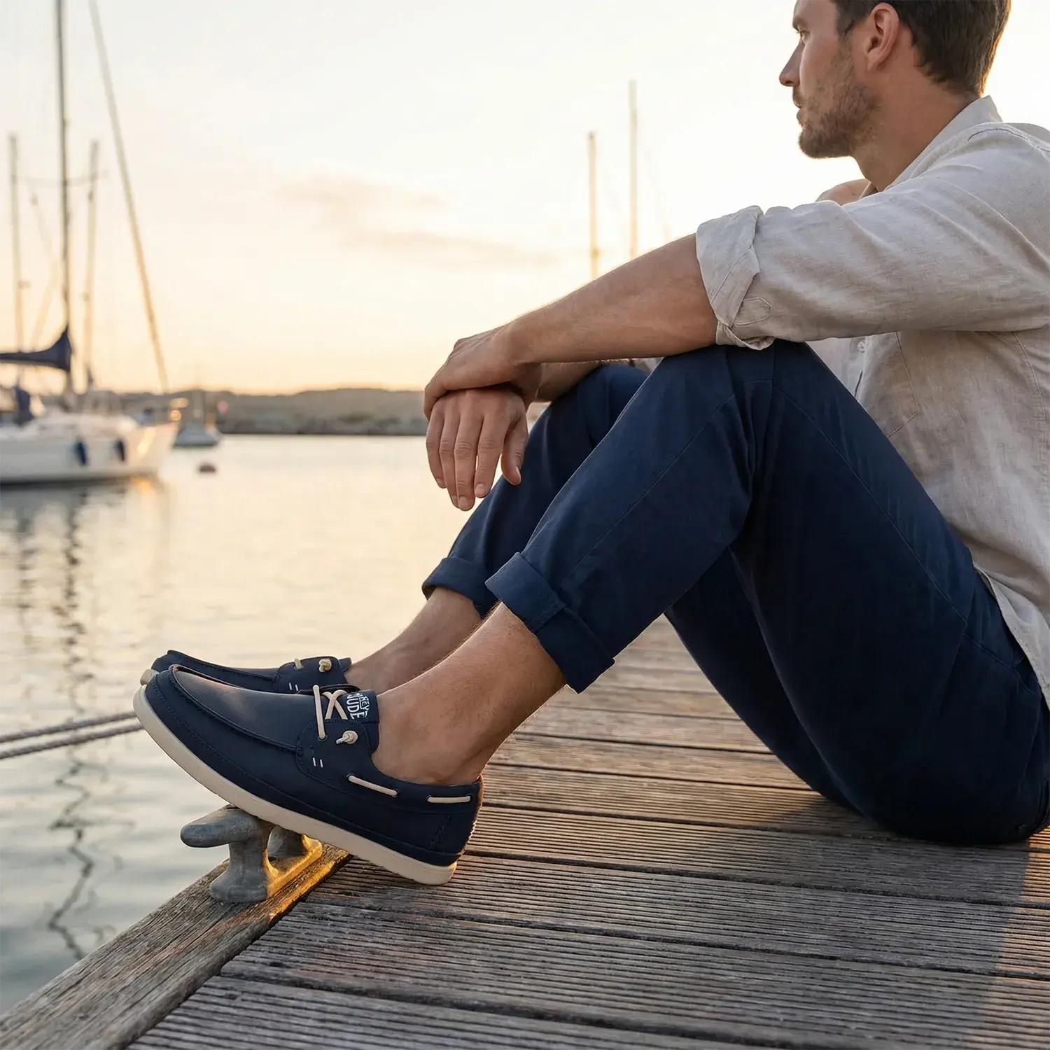 Heren linnen schoenen-Blauw diversen