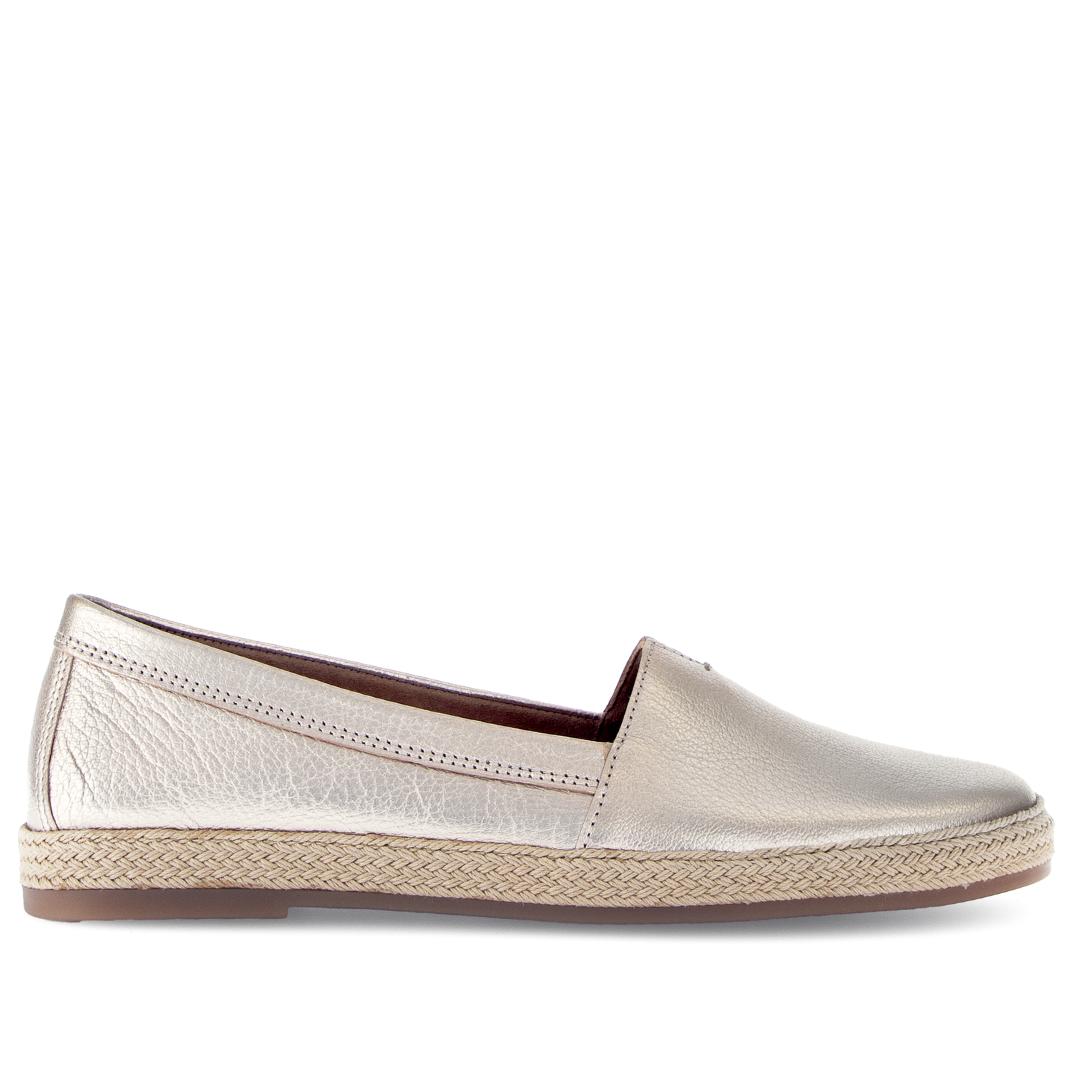 DAMES INSTAPSCHOENEN-Goud leer