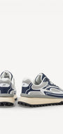 Heren veterschoenen-Blauw combi kleur