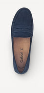 DAMES INSTAPSCHOENEN-Blauw suède/nubuck