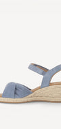 DAMES OPEN SCHOENEN-Blauw suède/nubuck