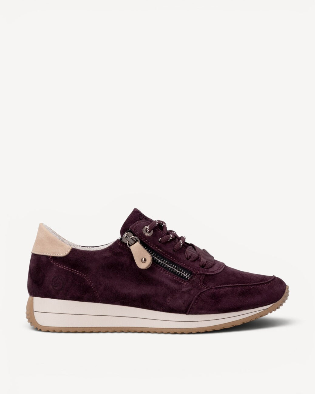 DAMES SPORTIEVE VETERSCHO-Rood suède/nubuck