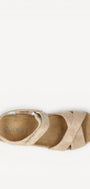 DAMES OPEN SCHOENEN-Beige suède/nubuck