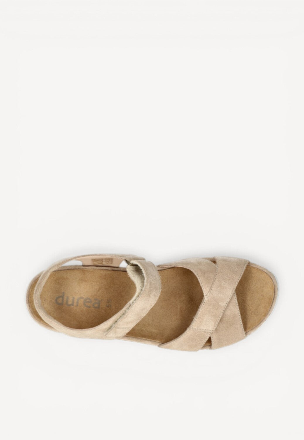 DAMES OPEN SCHOENEN-Beige suède/nubuck