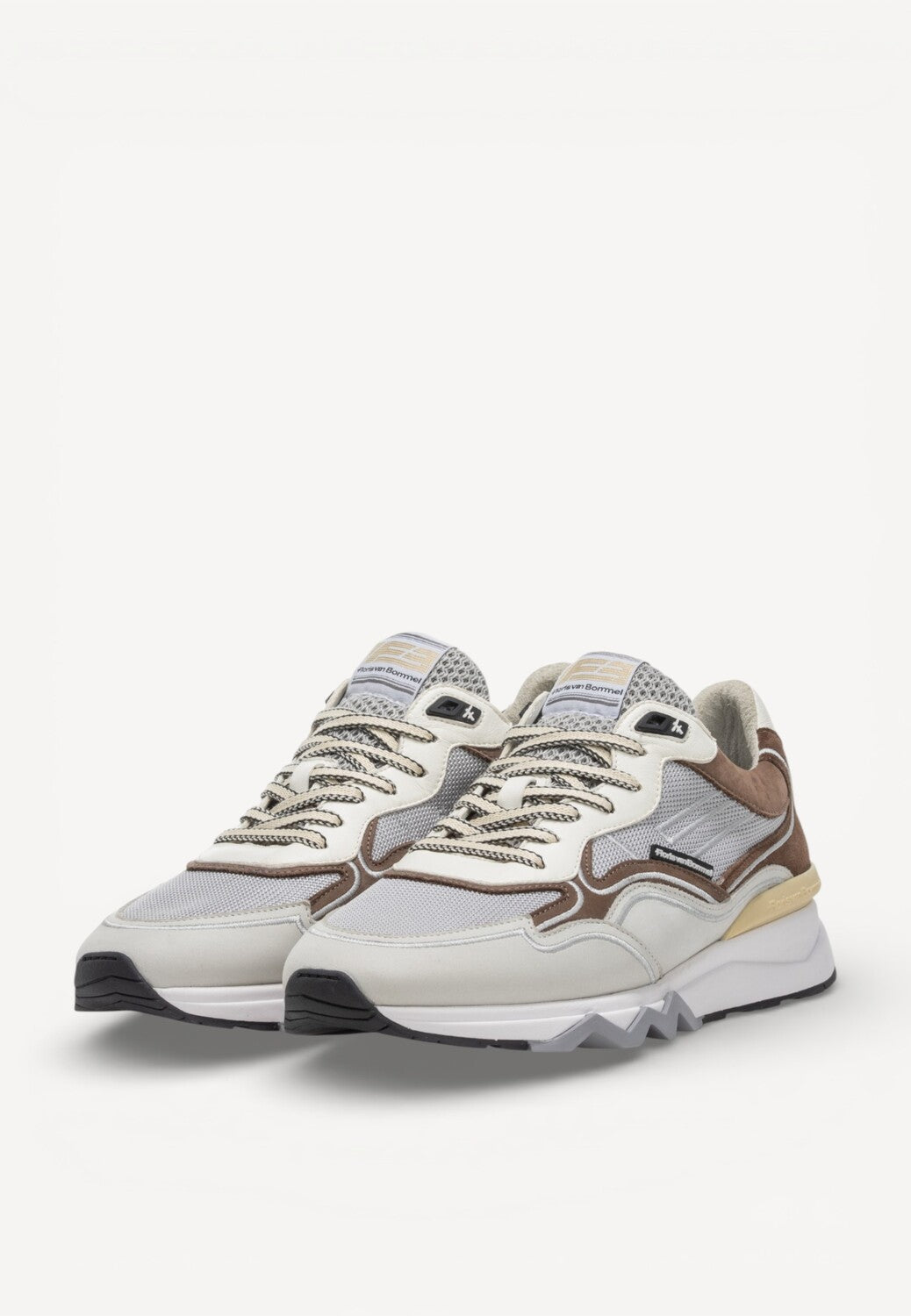 Heren veterschoenen-Grijs combi kleur