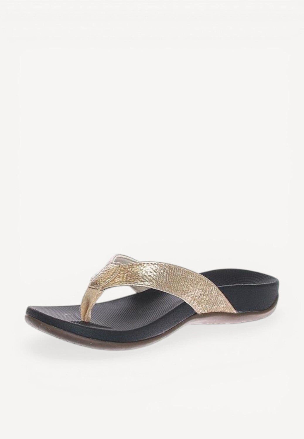 DAMES OPEN SCHOENEN-Goud leer