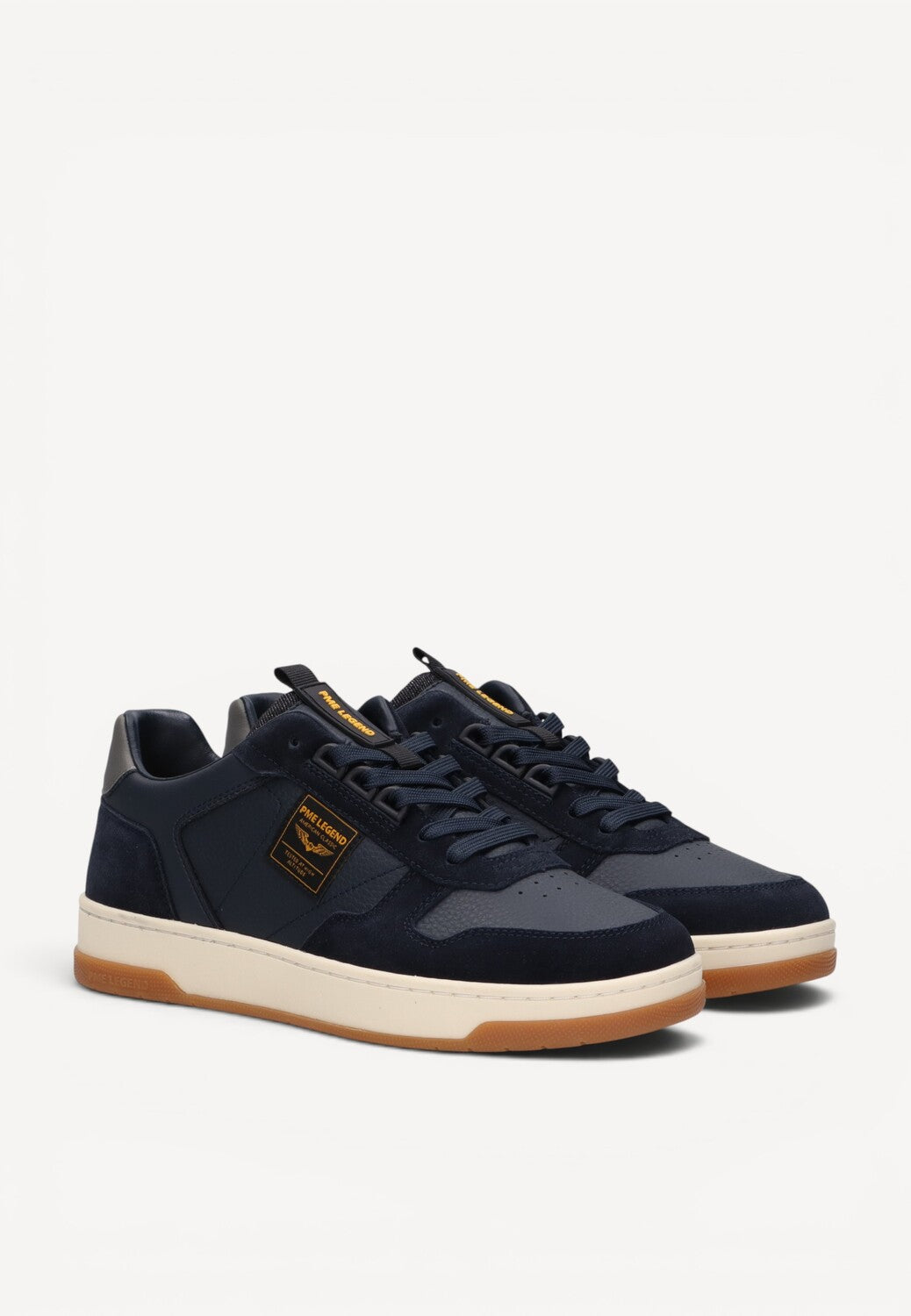 Heren veterschoenen-Blauw suède/nubuck