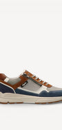 Heren veterschoenen-Blauw combi kleur