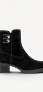 DAMES BOOTS+KORT LAARS-Zwart suède