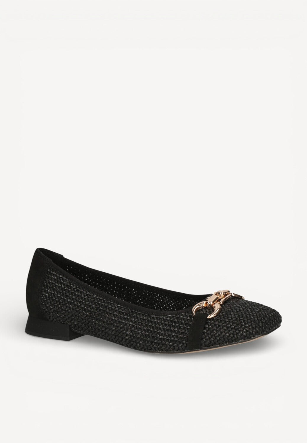 BALLERINAS + PUMPS-Zwart leer