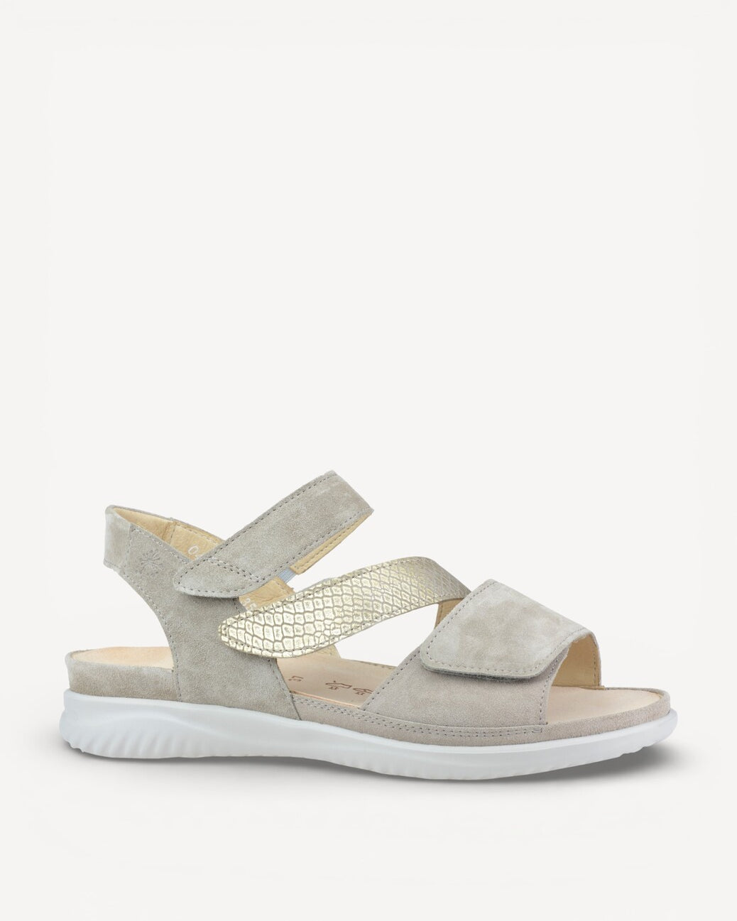 DAMES OPEN SCHOENEN-Beige suède/nubuck