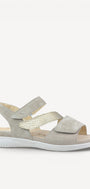 DAMES OPEN SCHOENEN-Beige suède/nubuck