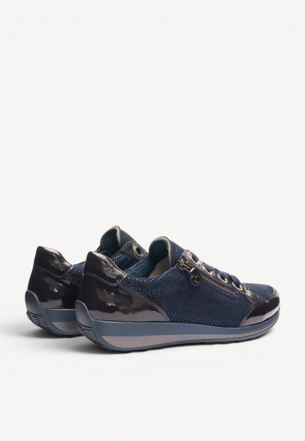 DAMES SPORTIEVE VETERSCHO-Blauw lak