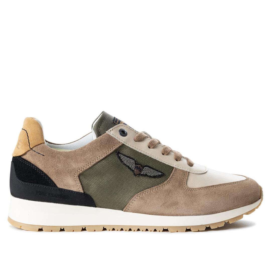 Heren veterschoenen-Beige suède/nubuck